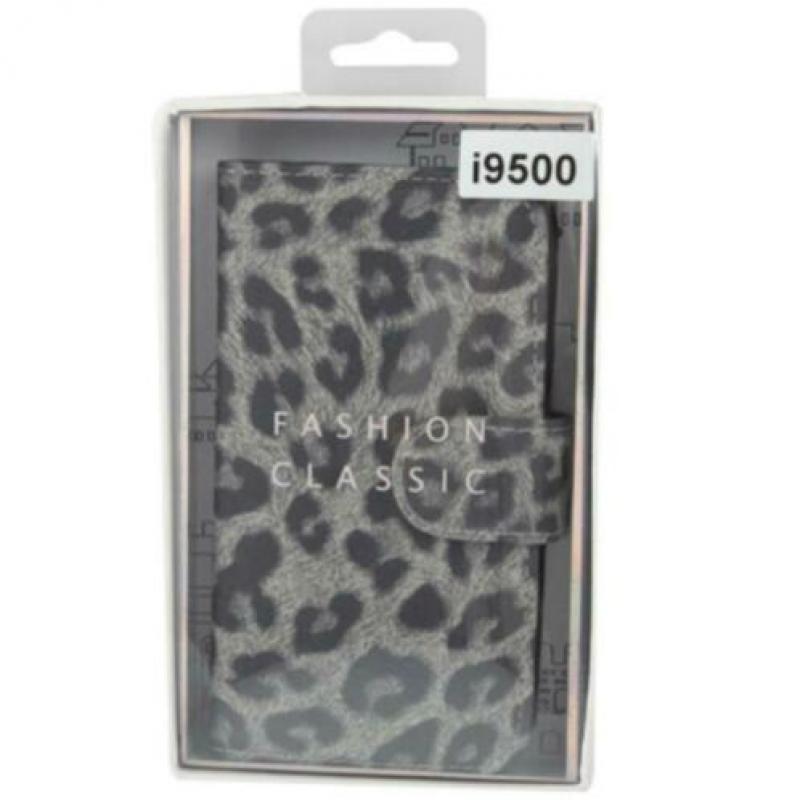 Grijze Luipaard Hoes Samsung Galaxy S4 Case