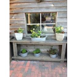 Sitetable van steigerhout