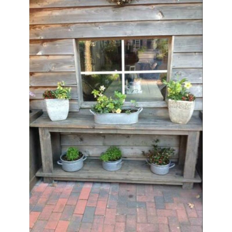 Sitetable van steigerhout