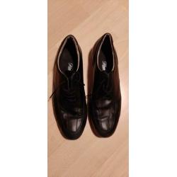 Heren lederen dansschoenen, kleur zwart en maat 10 1/2