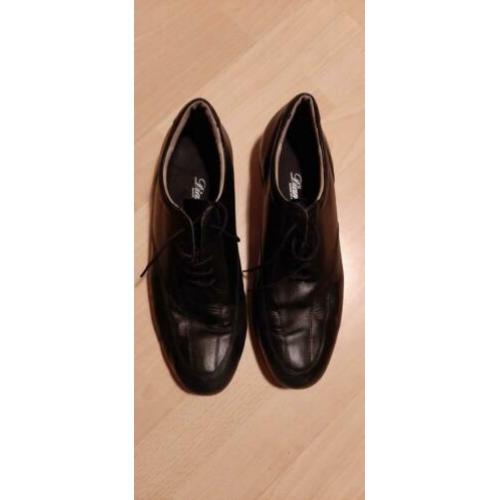Heren lederen dansschoenen, kleur zwart en maat 10 1/2