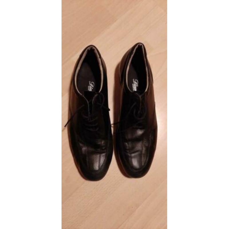 Heren lederen dansschoenen, kleur zwart en maat 10 1/2