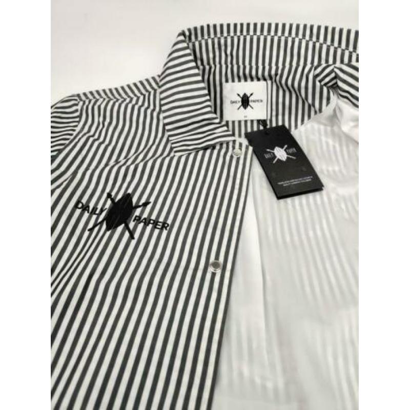(Maat L) Daily Paper Nylon Striped Coach Jacket