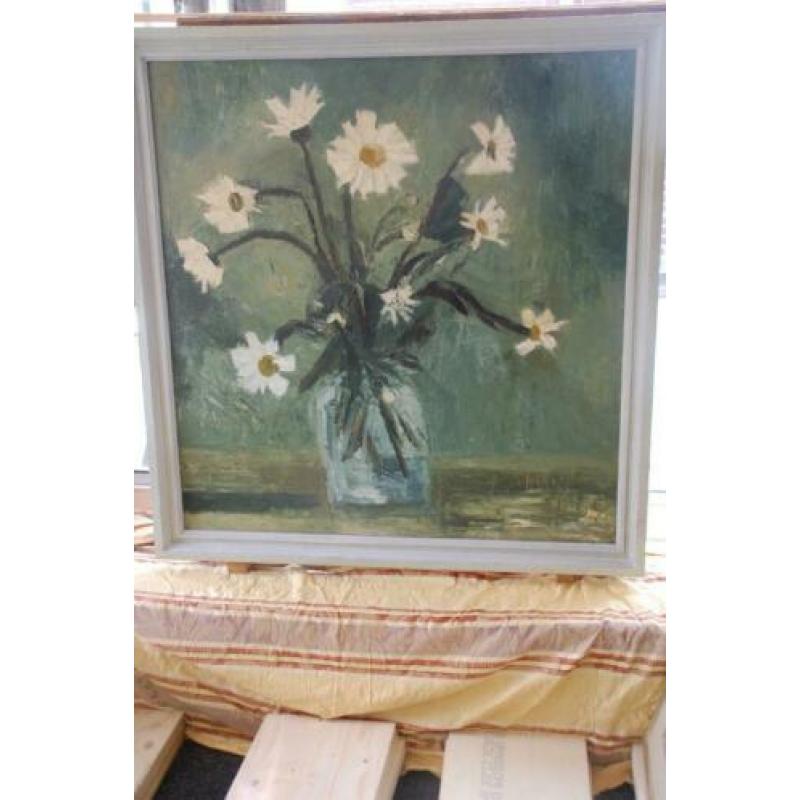 Een groot schilderij Art Deco