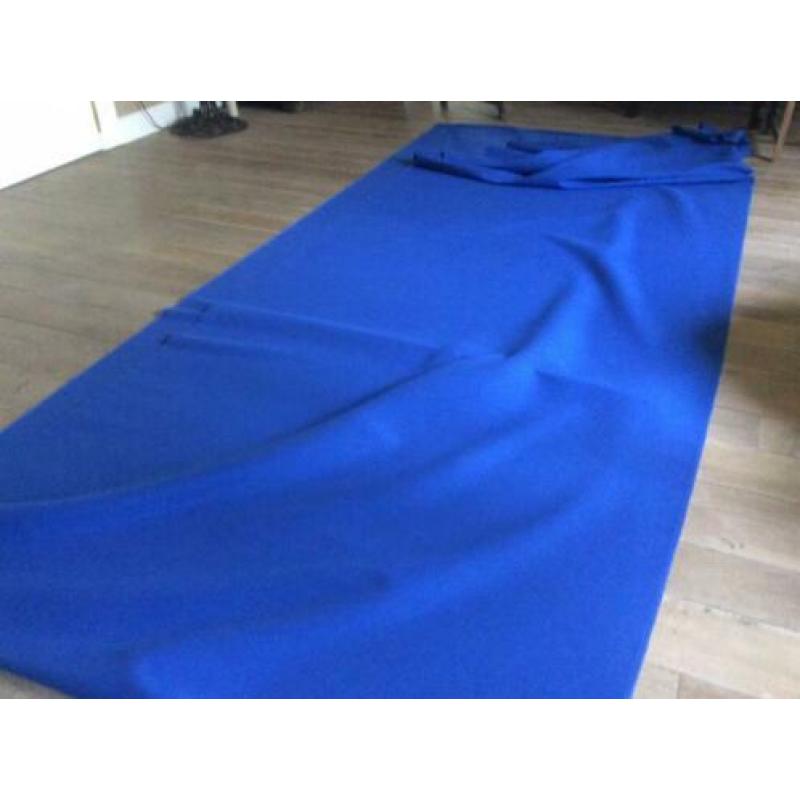 Bekledingstof kobaltblauw 6.00 x 1.45 m.