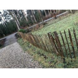 Schapenhekwerk kastanjehout