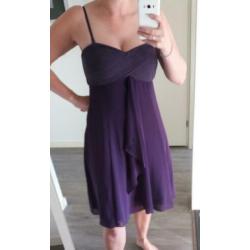 Steps jurk (ook strapless te dragen). Paars. Maat 40. NIEUW!