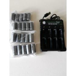 Nieuwe oplaadbare batterijen cr123 cr123a