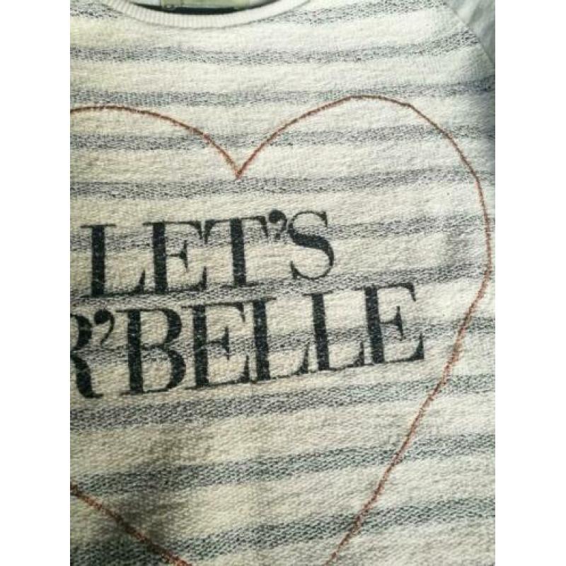 Scotch R'Belle tulle sweat jurk 128 Grijs Streep