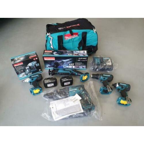 Makita LXT set 5 delig inclusief 2 5.0 Ah accu's en lader.