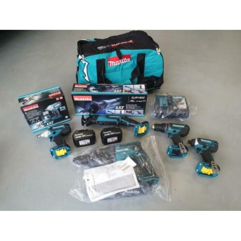 Makita LXT set 5 delig inclusief 2 5.0 Ah accu's en lader.