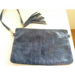 Mooie croco leren tasje van Gianni Chiarini