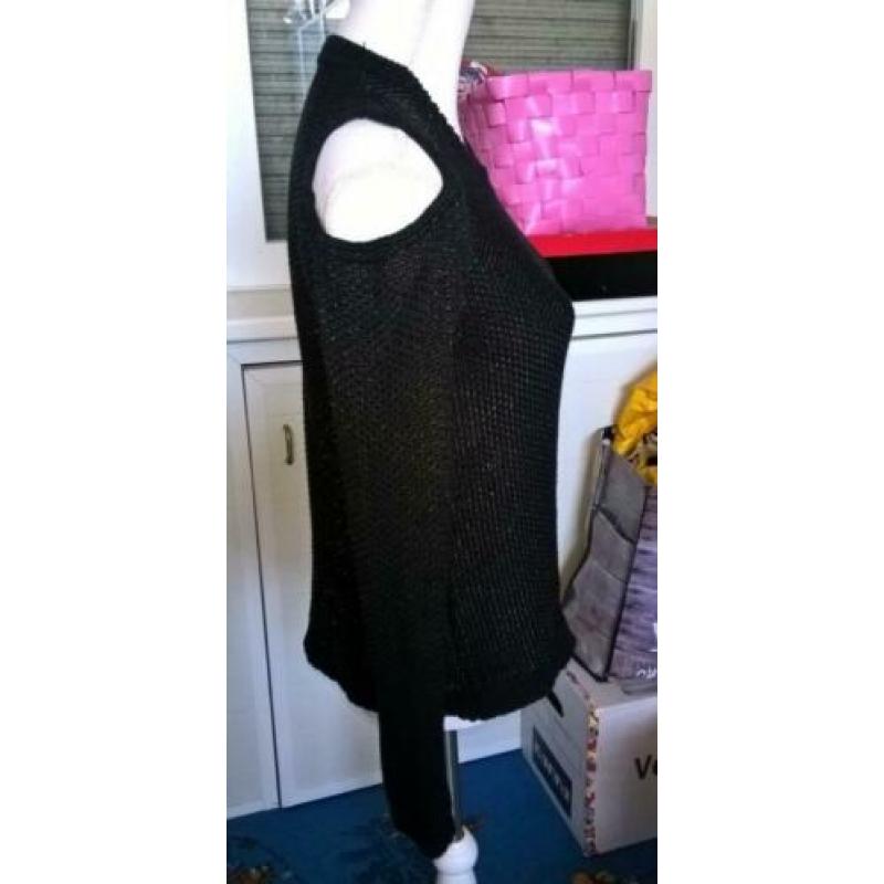 SuperTrash heavy knitted pull black-metal "Kane" mt.S ZGAN!
