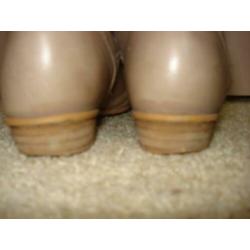 Beige leren laarzen mt 37 aangeboden