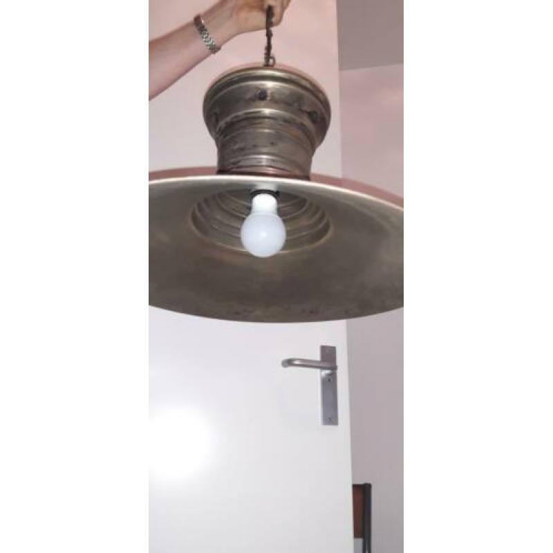 Vintage industriële scheepslamp