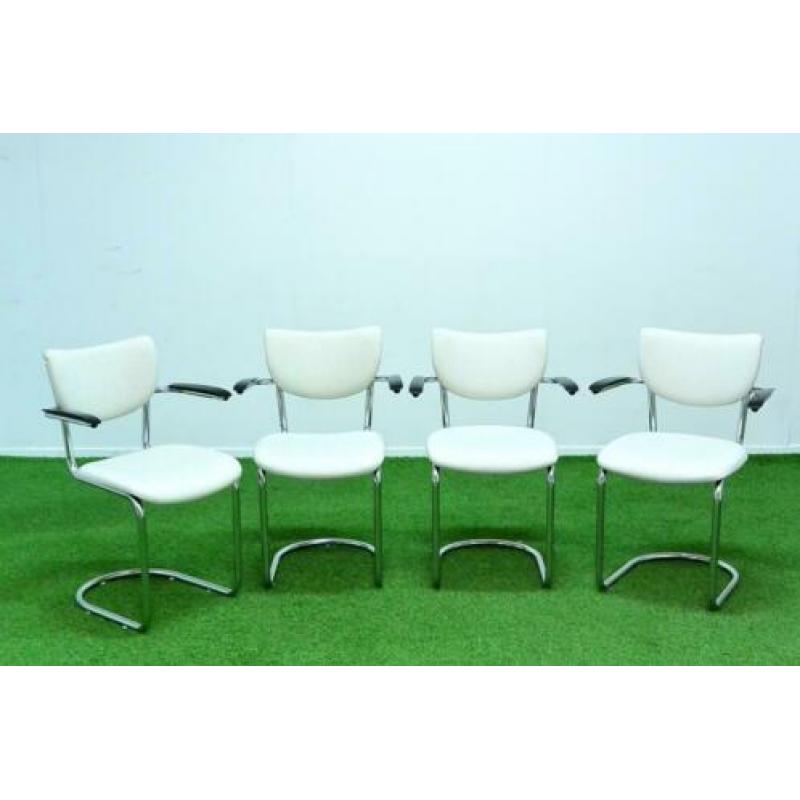 Als NIEUW! 4 Gebroeders De Witt 3011 design eetkamerstoelen