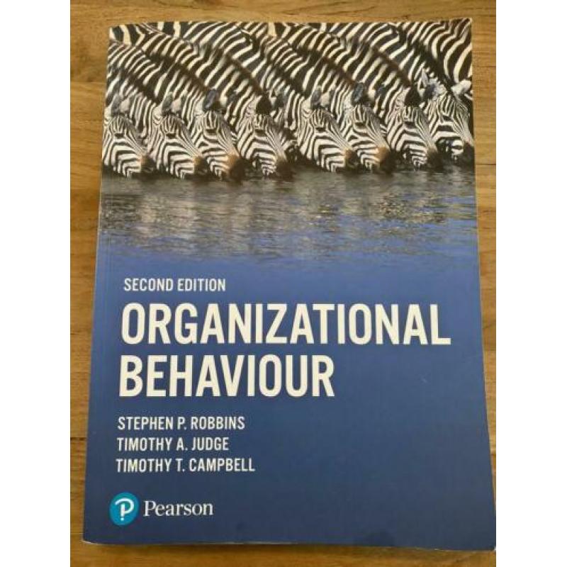 Organizational Behaviour isbn 9781292016559; Bedrijfskunde