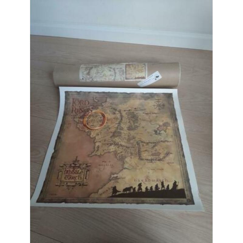 Wandkaart Midden-aarde Lord of the rings