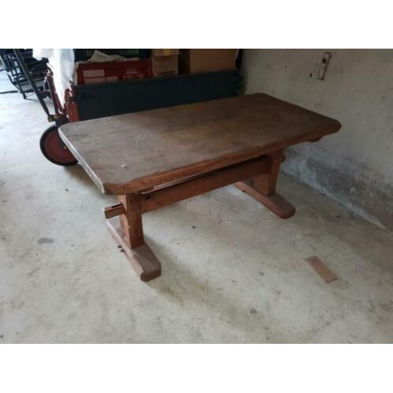 Eettafel kloostertafel massief eiken