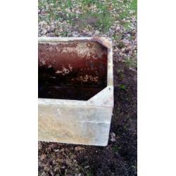 Industrial industriele metalen plantenbak blombakken vintage