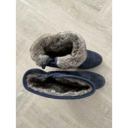 Fred de la Bretoniere laarsjes - blauw - mt 38