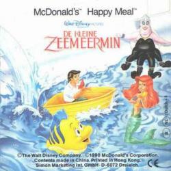 De Kleine Zeemeermin - Happy Meal - 1990