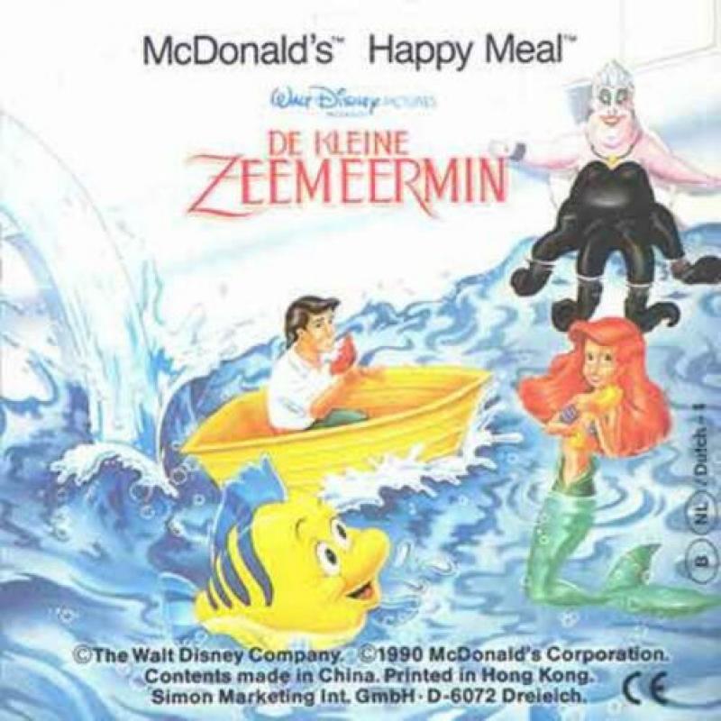 De Kleine Zeemeermin - Happy Meal - 1990