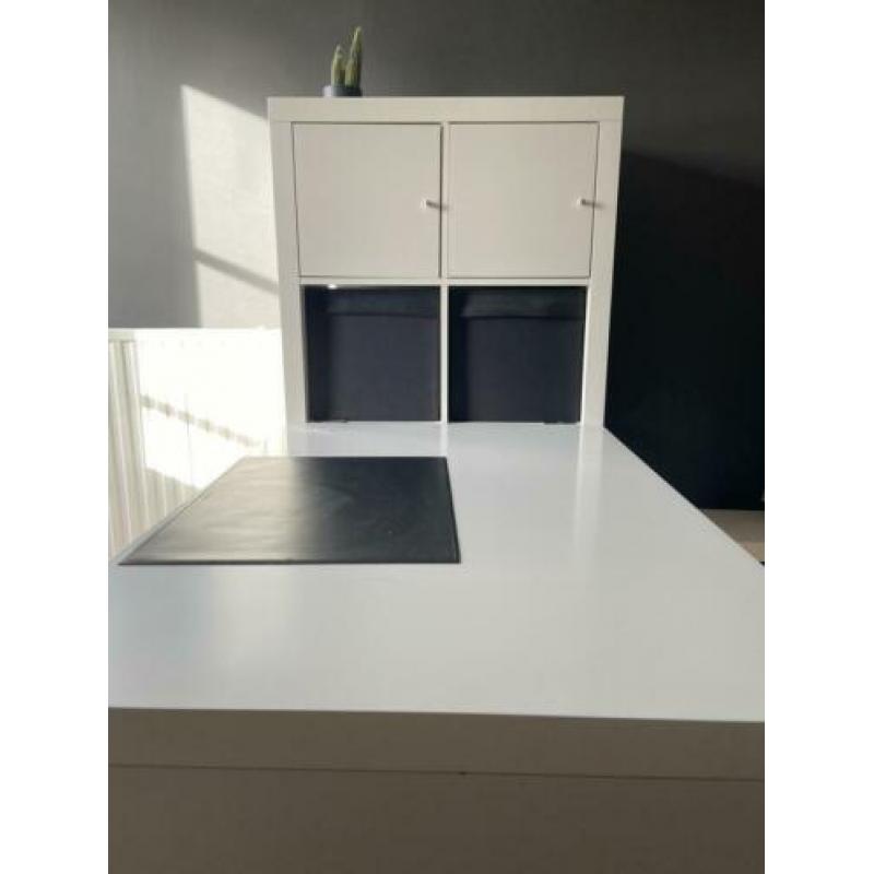 Kallax bureau met kast wit Ikea