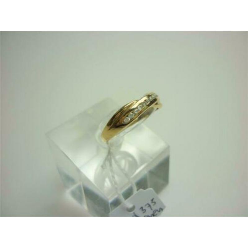 Ring goud met edelstenen / Z6295