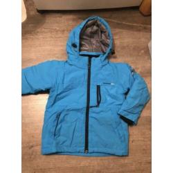 Skikleding zwart/blauw, maar 98/104