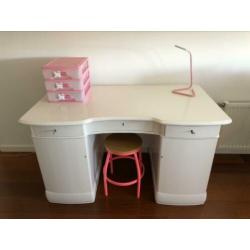 Bureau mahonie hout wit retro vintage jaren 30-40 Zweden