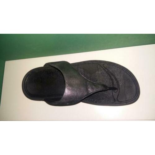 Fitflop Wobbleboard slippers grijs-zwart maat 39