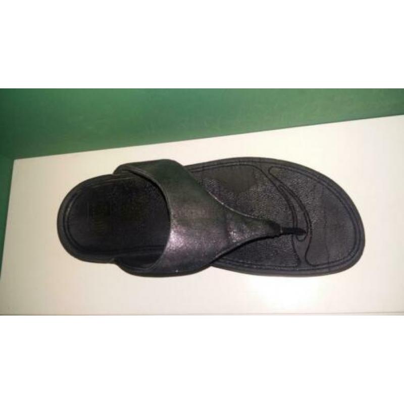 Fitflop Wobbleboard slippers grijs-zwart maat 39