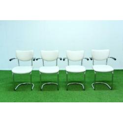 Als NIEUW! 4 Gebroeders De Witt 3011 design eetkamerstoelen