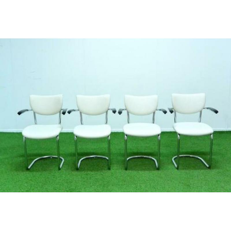 Als NIEUW! 4 Gebroeders De Witt 3011 design eetkamerstoelen