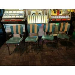4x Eetkamer Stoelen (Fifties & Sixties) USA
