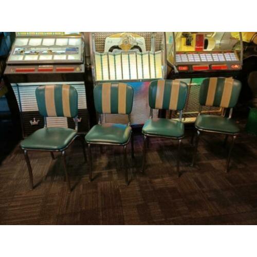 4x Eetkamer Stoelen (Fifties & Sixties) USA