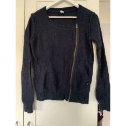 Leuk, donkerblauw By-Bar vest/trui, maat M. Lekker warm!
