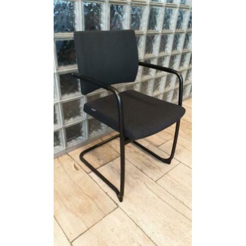 Ahrend vergaderstoelen, sledestoel, grijze stoffering
