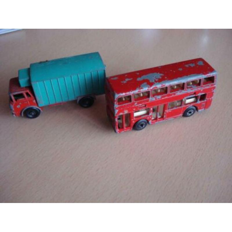 London bus, koelwagen en Melkauto