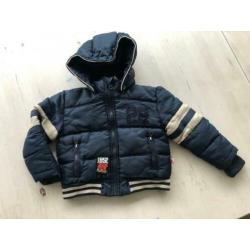 Dikke Winterjas donkerblauw mt 92-98