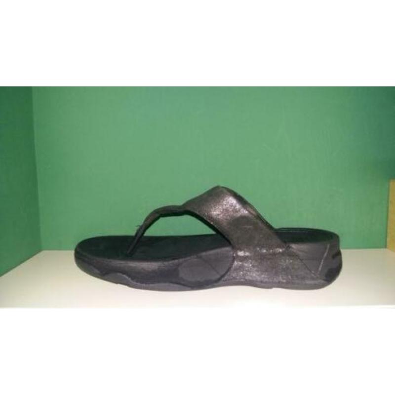Fitflop Wobbleboard slippers grijs-zwart maat 39