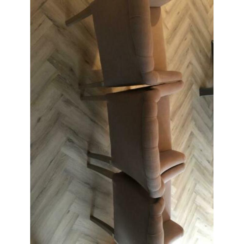 Eetbank + eetkamerstoelen