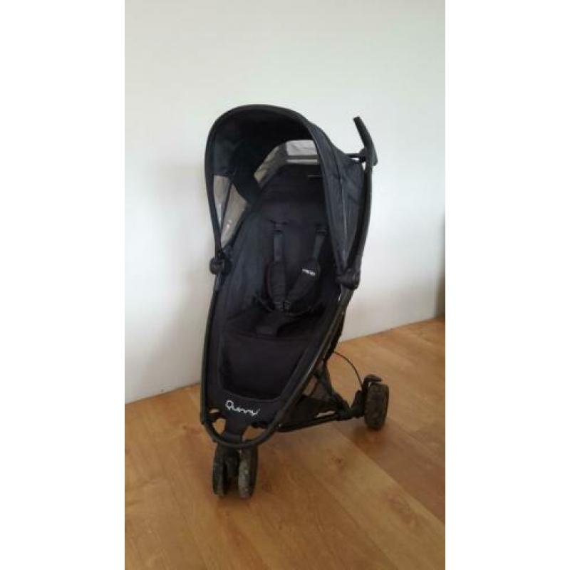 Quinny Zapp All Black, incl voetenzak,regenhoes en zonnekap.