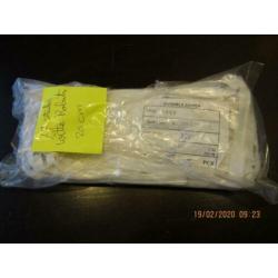 77 stuks Witte Rol/Blinde ritsen 20 cm Color 101