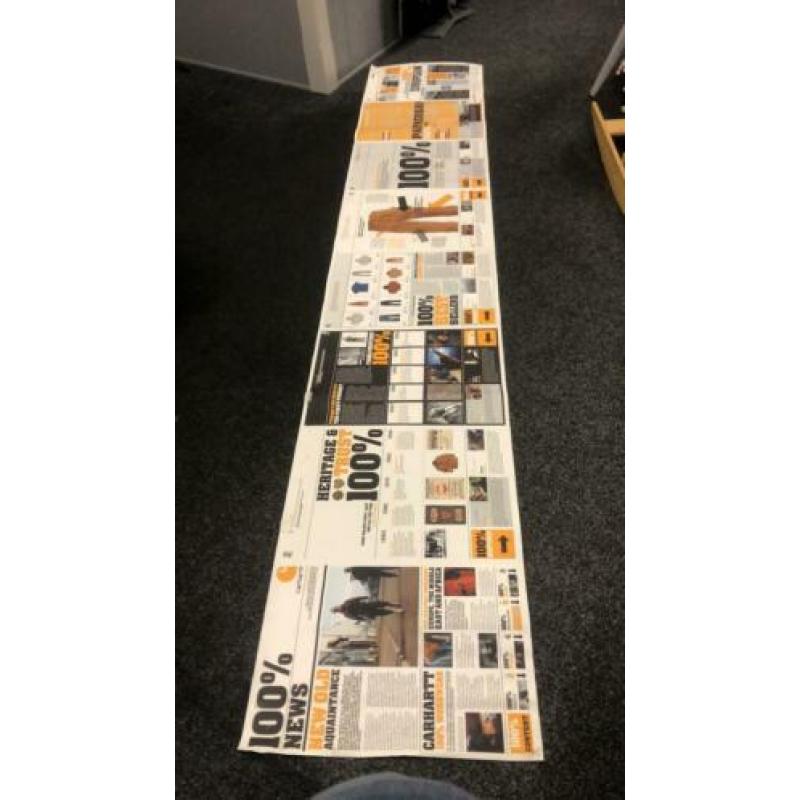 Carhartt canvas printout van Newspaper uit 2010