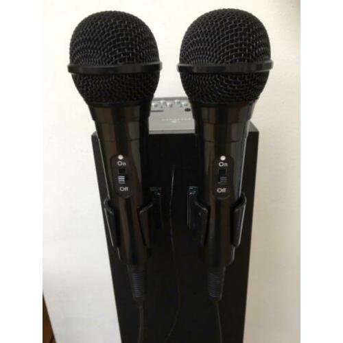 Karaoke toren met 2 microfoons