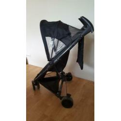 Quinny Zapp All Black, incl voetenzak,regenhoes en zonnekap.