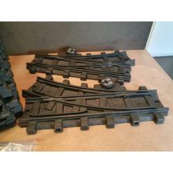 Playmobil trein rail 7.2 m baan met wissels en clips