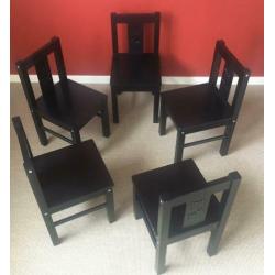 Ikea Kritter kinderstoel, 5 stuks, Tafel "lack" gratis erbij